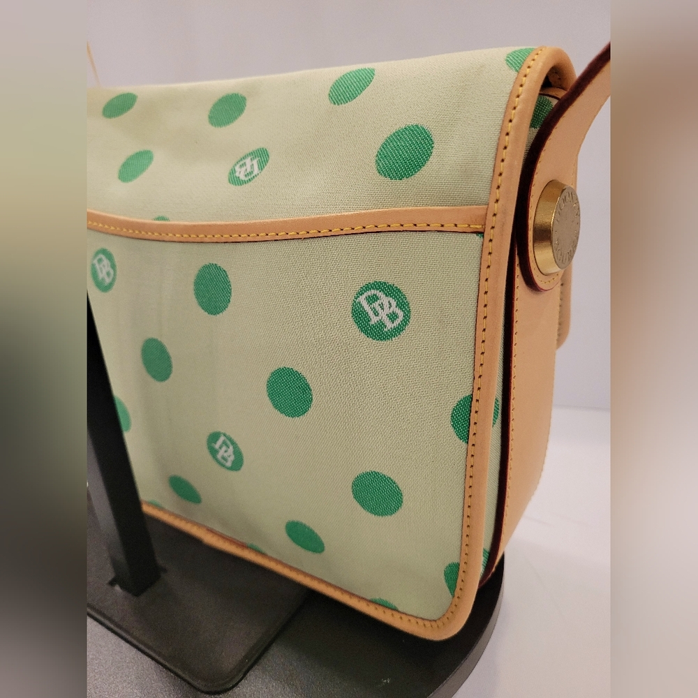 Dooney & Bourke Vintage East/West Flap  Green Mini Bubbles USA - Picture 5 of 14